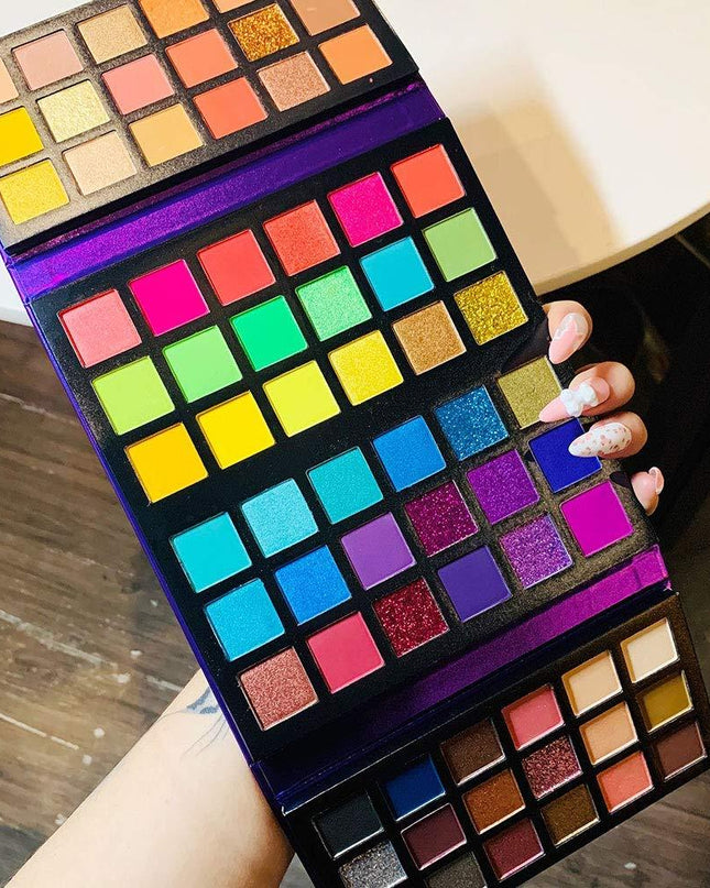 72 Color Eyeshadow Palette Color Board Shimmer Matte Nude Natural All In One, Carnival/Mardi Gras/Masquerade