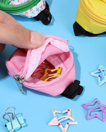 LABUBU Doll 30cm 1/6 BJD Doll Mini Bag Backpack, Mini Doll Bag Doll House Decoration, Toy Accessories for Gifts Halloween Christmas Gift