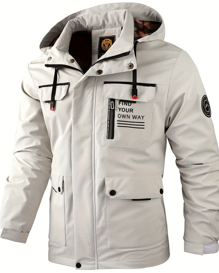 New Men's Fashion Casual Windbreaker Jacket, Spring Outdoor Thin Jacket