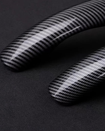 Upgrade Your Driving Experience With A Non-Slip Carbon Fiber Steering Wheel Cover!