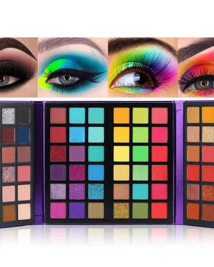 72 Color Eyeshadow Palette Color Board Shimmer Matte Nude Natural All In One, Carnival/Mardi Gras/Masquerade