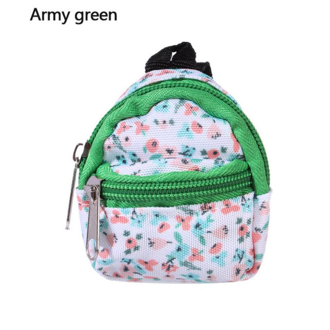 LABUBU Doll 30cm 1/6 BJD Doll Mini Bag Backpack, Mini Doll Bag Doll House Decoration, Toy Accessories for Gifts Halloween Christmas Gift