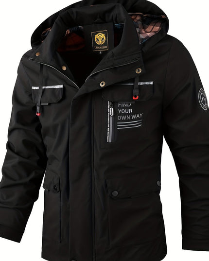 New Men's Fashion Casual Windbreaker Jacket, Spring Outdoor Thin Jacket