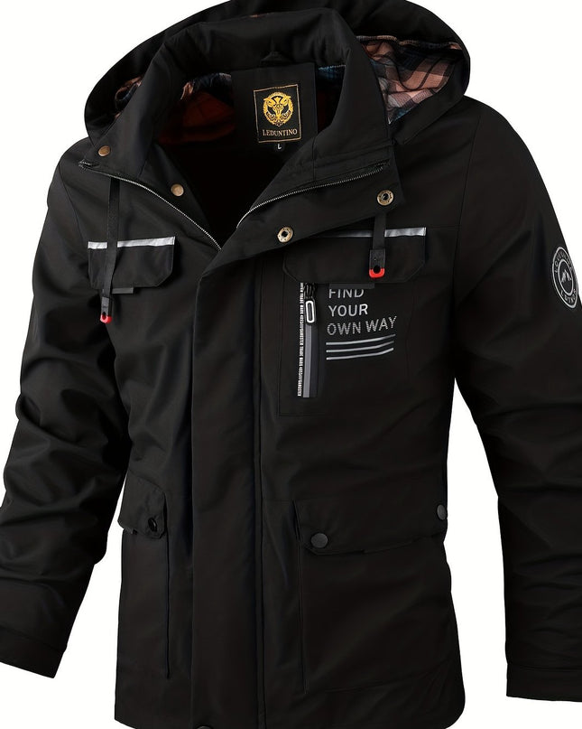 New Men's Fashion Casual Windbreaker Jacket, Spring Outdoor Thin Jacket