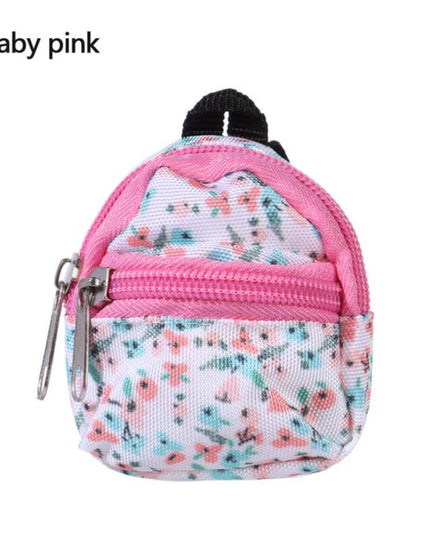 LABUBU Doll 30cm 1/6 BJD Doll Mini Bag Backpack, Mini Doll Bag Doll House Decoration, Toy Accessories for Gifts Halloween Christmas Gift
