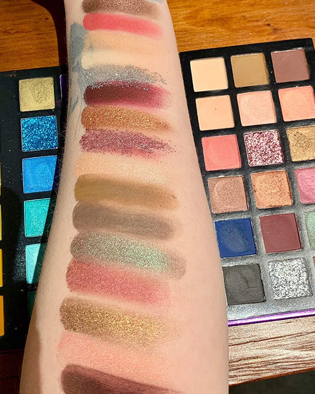 72 Color Eyeshadow Palette Color Board Shimmer Matte Nude Natural All In One, Carnival/Mardi Gras/Masquerade