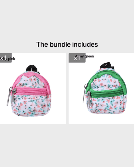 LABUBU Doll 30cm 1/6 BJD Doll Mini Bag Backpack, Mini Doll Bag Doll House Decoration, Toy Accessories for Gifts Halloween Christmas Gift