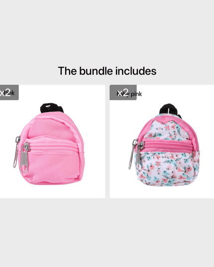 LABUBU Doll 30cm 1/6 BJD Doll Mini Bag Backpack, Mini Doll Bag Doll House Decoration, Toy Accessories for Gifts Halloween Christmas Gift