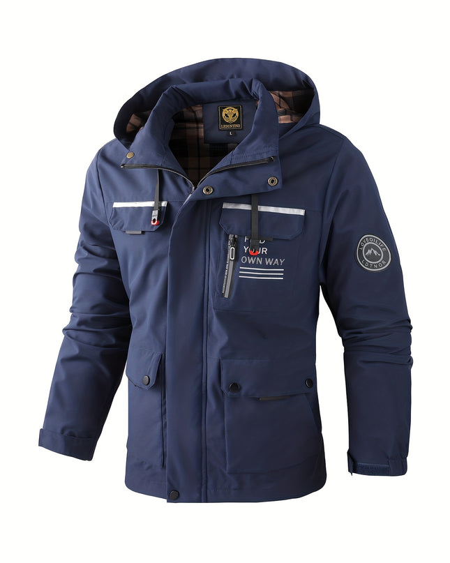 New Men's Fashion Casual Windbreaker Jacket, Spring Outdoor Thin Jacket