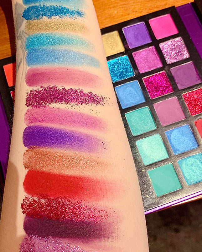 72 Color Eyeshadow Palette Color Board Shimmer Matte Nude Natural All In One, Carnival/Mardi Gras/Masquerade