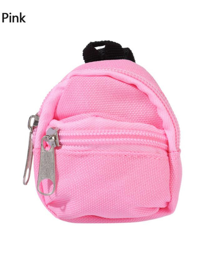 LABUBU Doll 30cm 1/6 BJD Doll Mini Bag Backpack, Mini Doll Bag Doll House Decoration, Toy Accessories for Gifts Halloween Christmas Gift