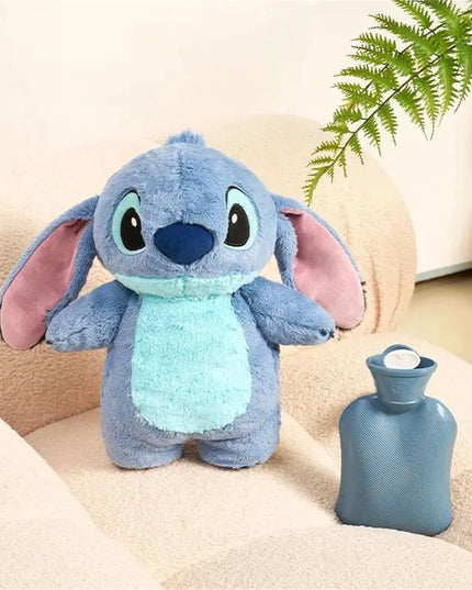 Anime Hobby Stitch Winter Extra Large Plush Hot Water Bottle Women's Home Water Filling Hand Warmer Gift for Girlfriend