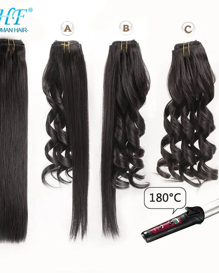 BHF Ponytail Human Hair Remy Straight European Ponytail Hairstyles 100g 100% Natural Hair Horse Tail Clip in Extensions