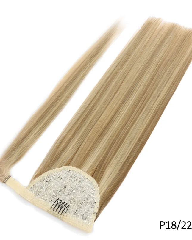 BHF Ponytail Human Hair Remy Straight European Ponytail Hairstyles 100g 100% Natural Hair Horse Tail Clip in Extensions