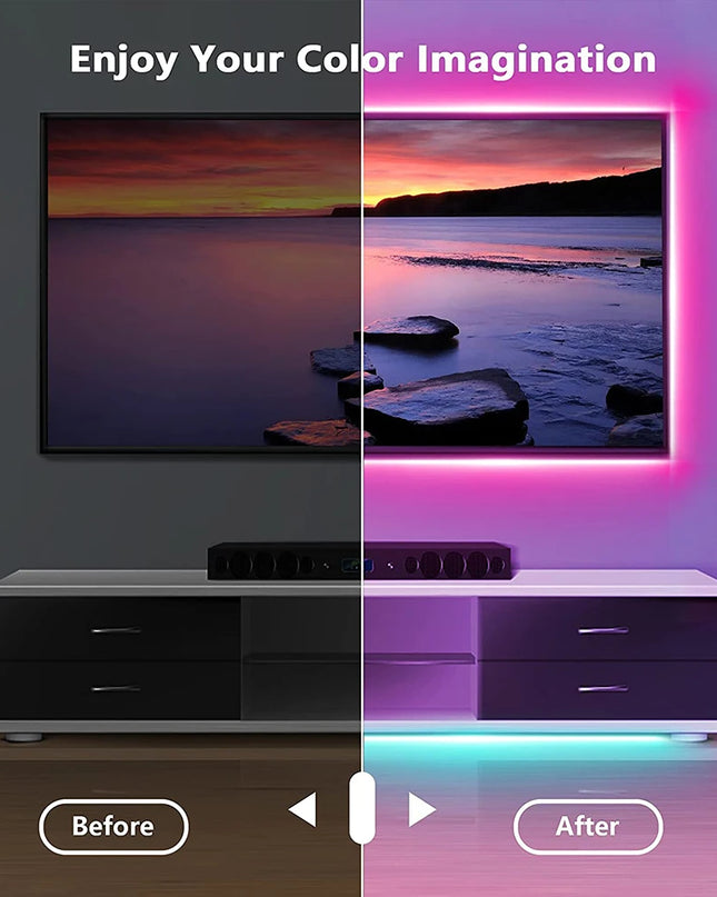 Tape Bluetooth USB LED Strip Light 5050 SMD 5V USB RGB Lights Flexible LED Lamp Tape Ribbon RGB Self-adhesive TV Desktop Diode