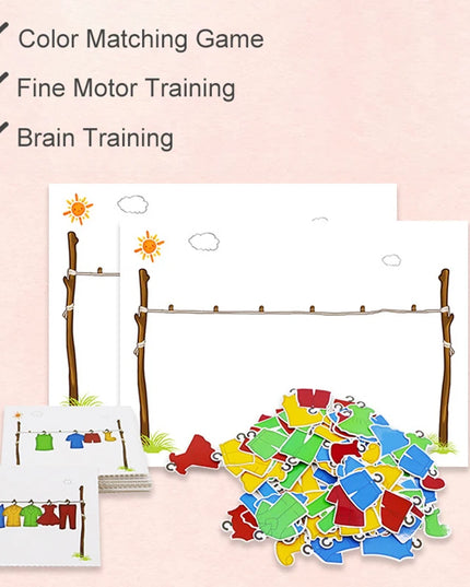 Montessori Didactic Material DIY Math Toy Color Shape Puzzle Matching Game Children Early Educational Learning Toy Teaching Aids