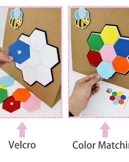 Montessori Didactic Material DIY Math Toy Color Shape Puzzle Matching Game Children Early Educational Learning Toy Teaching Aids