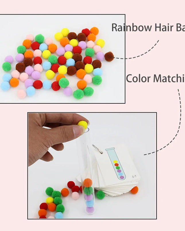 Montessori Didactic Material DIY Math Toy Color Shape Puzzle Matching Game Children Early Educational Learning Toy Teaching Aids
