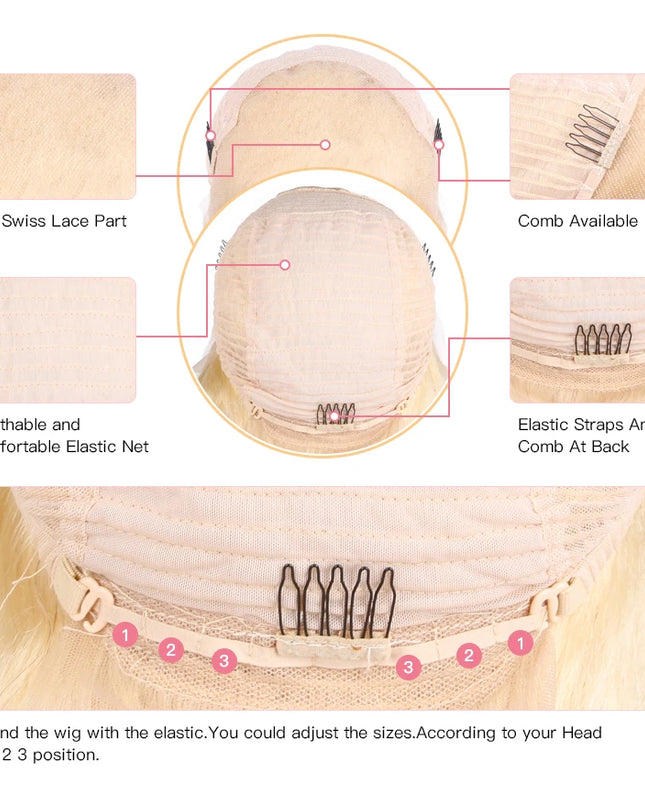 613 Blonde 360 Full Lace Wig Human Hair Pre Plucked Hd 13x4 13x6 Lace Front Wig Blonde Brazilian Straight Frontal Wigs For Women