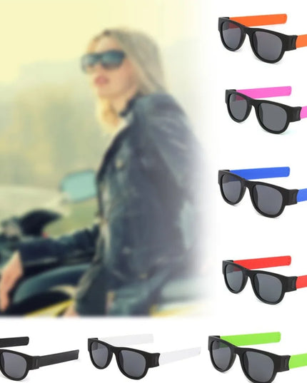 New Folding Snap Ring Riding Sunglasses Sunglasses Sunglasses for Men Sunglasses Folding Bracelet SunGlasses UV400