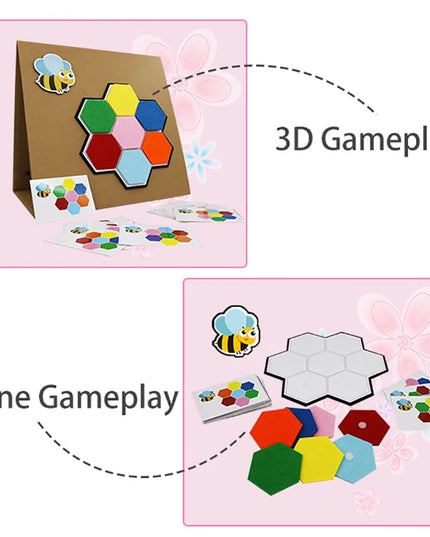 Montessori Didactic Material DIY Math Toy Color Shape Puzzle Matching Game Children Early Educational Learning Toy Teaching Aids
