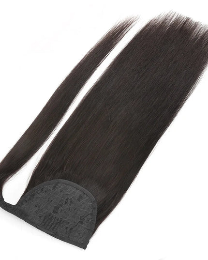 BHF Ponytail Human Hair Remy Straight European Ponytail Hairstyles 100g 100% Natural Hair Horse Tail Clip in Extensions