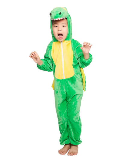 Kids Child Animal Dinosaur Dragon Costume Cosplay Jumpsuit for Boys Girls Halloween Party Mardi Gras Fancy Dress Headgear