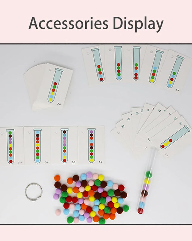 Montessori Didactic Material DIY Math Toy Color Shape Puzzle Matching Game Children Early Educational Learning Toy Teaching Aids