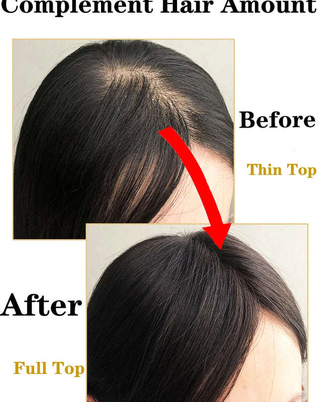 6x6 inch Human Hair Silk Topper With 2CM PU Around Virgin Human Hair Topper Straight For Women