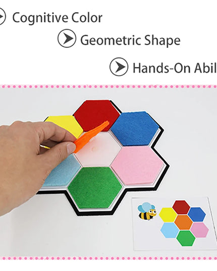 Montessori Didactic Material DIY Math Toy Color Shape Puzzle Matching Game Children Early Educational Learning Toy Teaching Aids