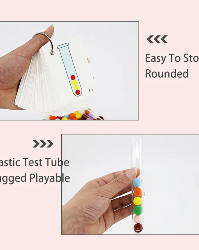 Montessori Didactic Material DIY Math Toy Color Shape Puzzle Matching Game Children Early Educational Learning Toy Teaching Aids