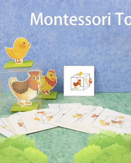 Montessori Didactic Material DIY Math Toy Color Shape Puzzle Matching Game Children Early Educational Learning Toy Teaching Aids