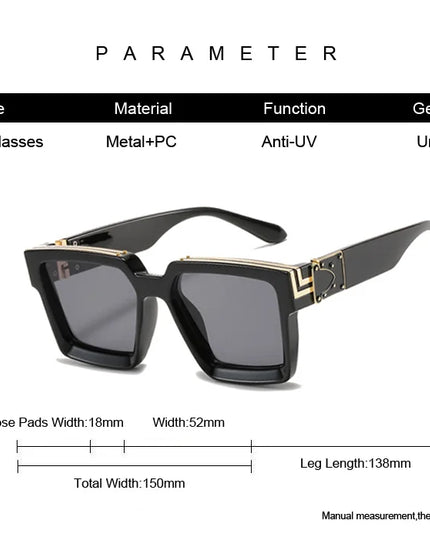 Classic Sunglasses Men Women Driving Square Frame Fishing Travel Sun Glasses Male Goggles Sports UV400 Eyewear