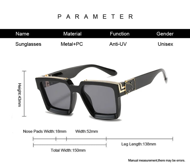 Classic Sunglasses Men Women Driving Square Frame Fishing Travel Sun Glasses Male Goggles Sports UV400 Eyewear