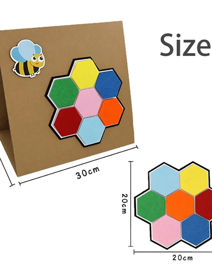 Montessori Didactic Material DIY Math Toy Color Shape Puzzle Matching Game Children Early Educational Learning Toy Teaching Aids