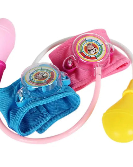 Kids Doctor Pretend Medical Toys Newborn Baby Nurse Doctor Role Play Montessori Blood Pressure Toys for Children Birthday Gifts