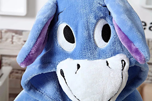 Unisex Children Clothing Donkey Animal Pajamas Cosplay Costumes kids clothes Boys Girls robe Flannel sleepwear Onesies Pyjama