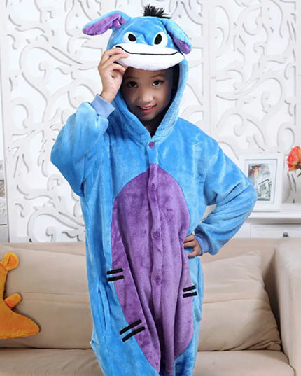 Unisex Children Clothing Donkey Animal Pajamas Cosplay Costumes kids clothes Boys Girls robe Flannel sleepwear Onesies Pyjama