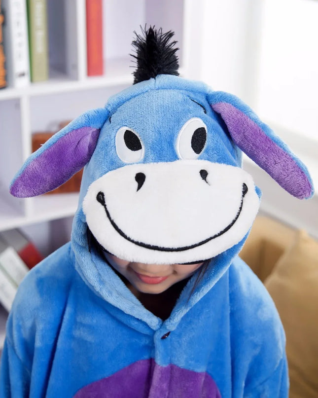 Unisex Children Clothing Donkey Animal Pajamas Cosplay Costumes kids clothes Boys Girls robe Flannel sleepwear Onesies Pyjama