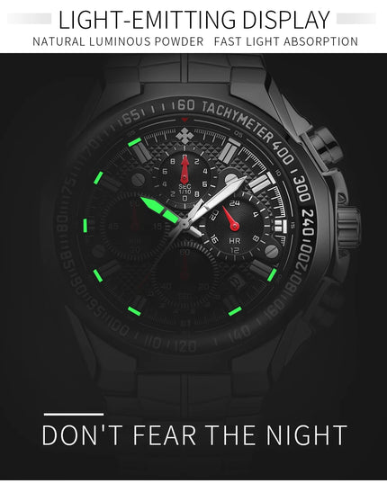 Sports Watches For Men Fashion Quartz Men Big Clock WWOOR Top Brand Luxury Military Full Steel Waterproof Chronograph Wristwatch