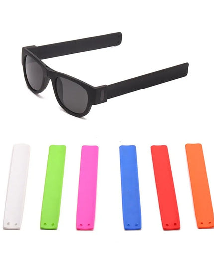 New Folding Snap Ring Riding Sunglasses Sunglasses Sunglasses for Men Sunglasses Folding Bracelet SunGlasses UV400