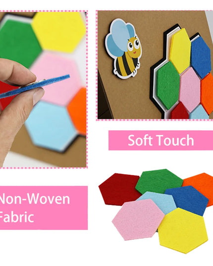 Montessori Didactic Material DIY Math Toy Color Shape Puzzle Matching Game Children Early Educational Learning Toy Teaching Aids