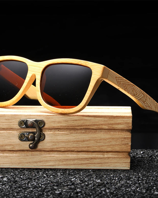 GM Real Wood Sunglasses Polarized Wooden Sunglasses UV400 Sunglasses Bamboo Wooden Sunglasses Brand With DropShipping