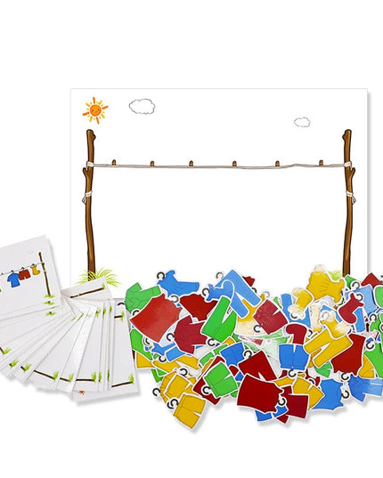 Montessori Didactic Material DIY Math Toy Color Shape Puzzle Matching Game Children Early Educational Learning Toy Teaching Aids