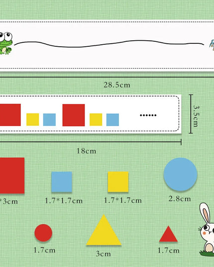 Montessori Didactic Material DIY Math Toy Color Shape Puzzle Matching Game Children Early Educational Learning Toy Teaching Aids
