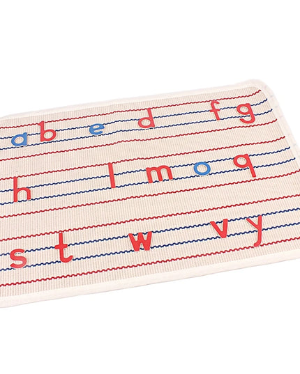Montessori English Uppercase & Lowercase Letters Mat Cotton Blanket Mat for Movable Alphabets Montessori Language Learning Tool