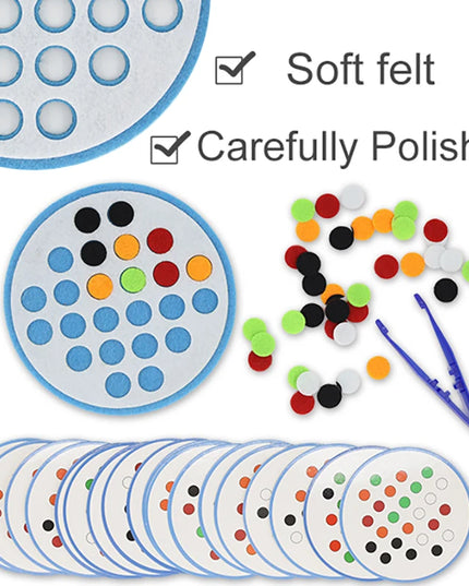 Montessori Didactic Material DIY Math Toy Color Shape Puzzle Matching Game Children Early Educational Learning Toy Teaching Aids