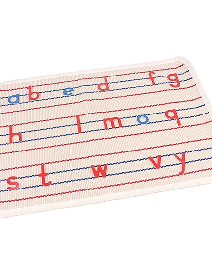 Montessori English Uppercase & Lowercase Letters Mat Cotton Blanket Mat for Movable Alphabets Montessori Language Learning Tool