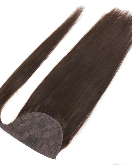 BHF Ponytail Human Hair Remy Straight European Ponytail Hairstyles 100g 100% Natural Hair Horse Tail Clip in Extensions