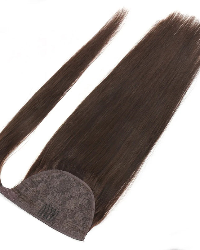 BHF Ponytail Human Hair Remy Straight European Ponytail Hairstyles 100g 100% Natural Hair Horse Tail Clip in Extensions